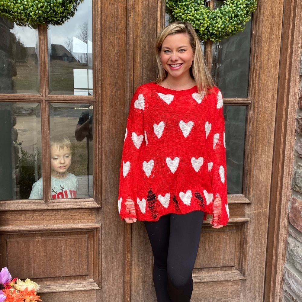 Red Heart Sweater